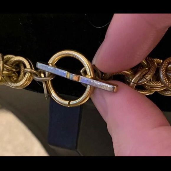 Vintage Anne Klein 1980s Chain Necklace - Picture 2 of 3